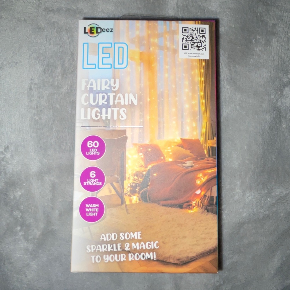 LED Fairy Curtain Lights- Warm White